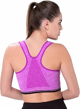 Sports bra zipper